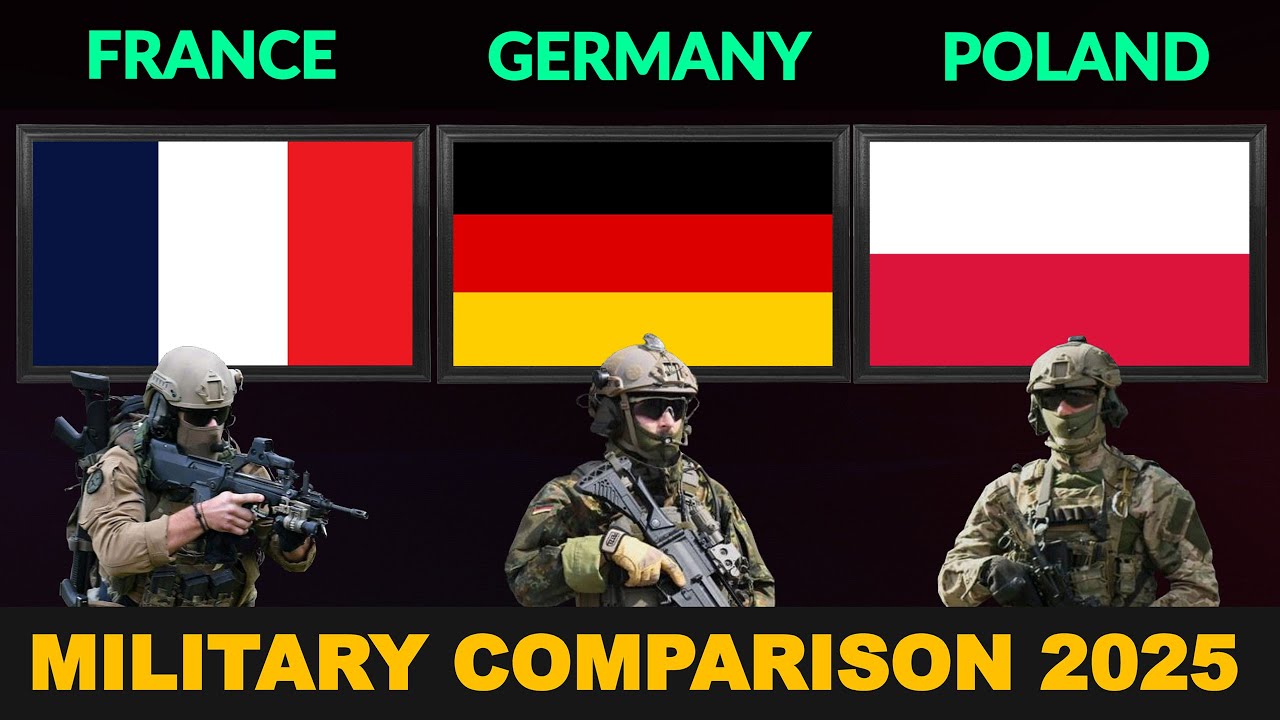 France vs Germany vs Poland Military Power Comparison 2025