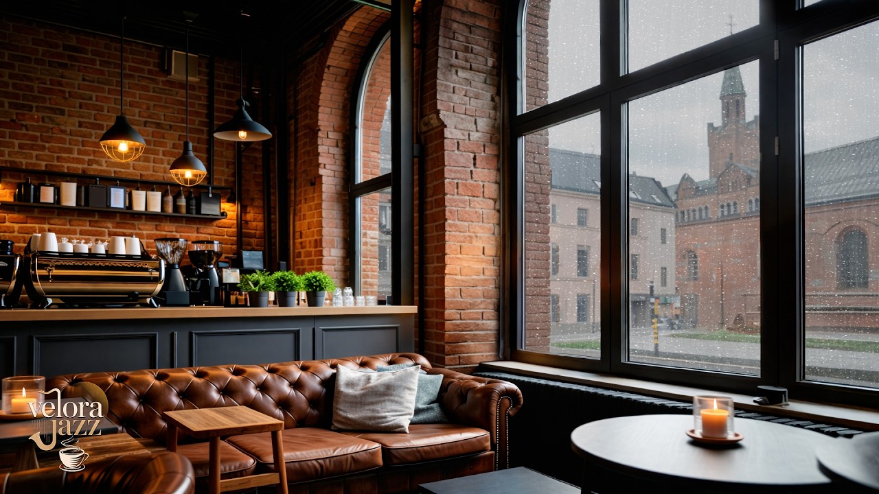 Cozy Coffee Shop Jazz Music | Soft Rain Atmosphere | Velora Jazz