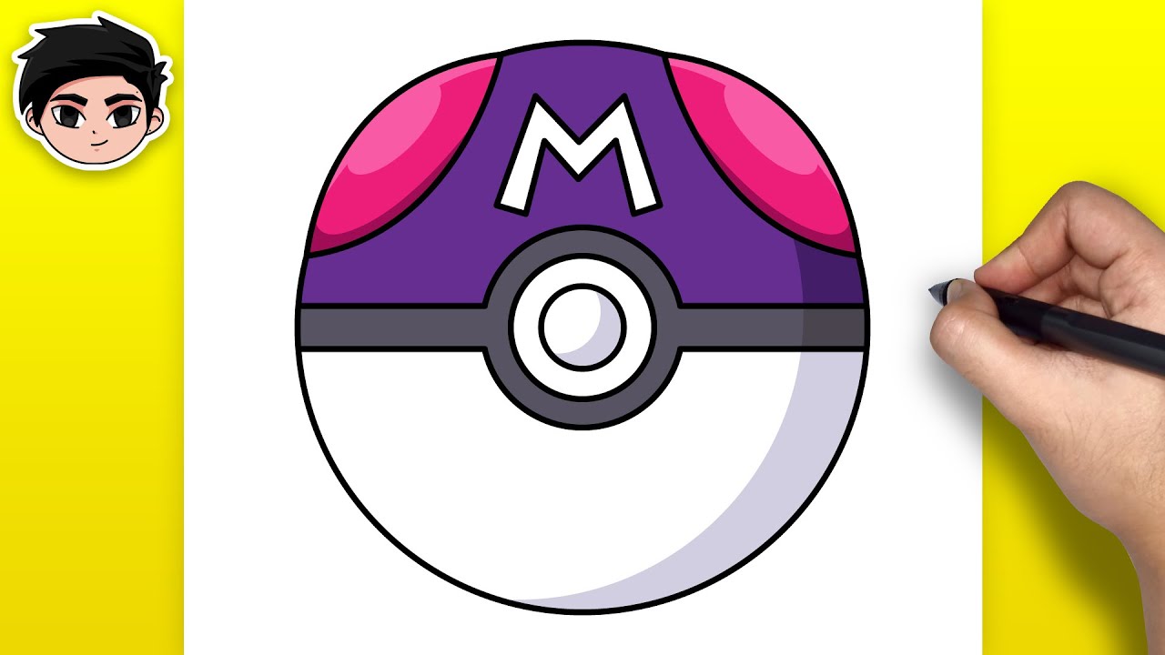 How to Draw Master Ball (Pokemon) | Easy Step-by-Step