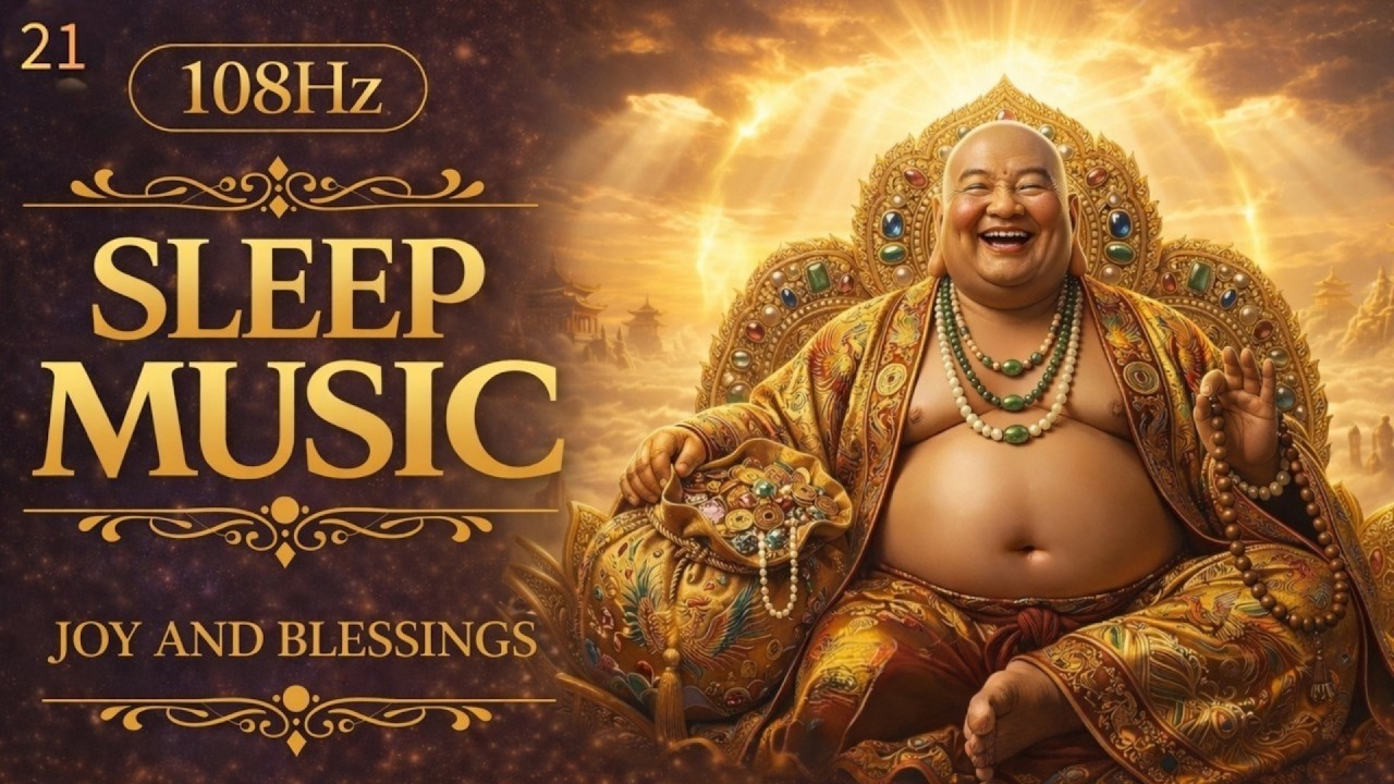 Deep Sleep Music 108Hz Soft Felt Piano | Maitreya Buddha Joy and Blessings | Attraction Space