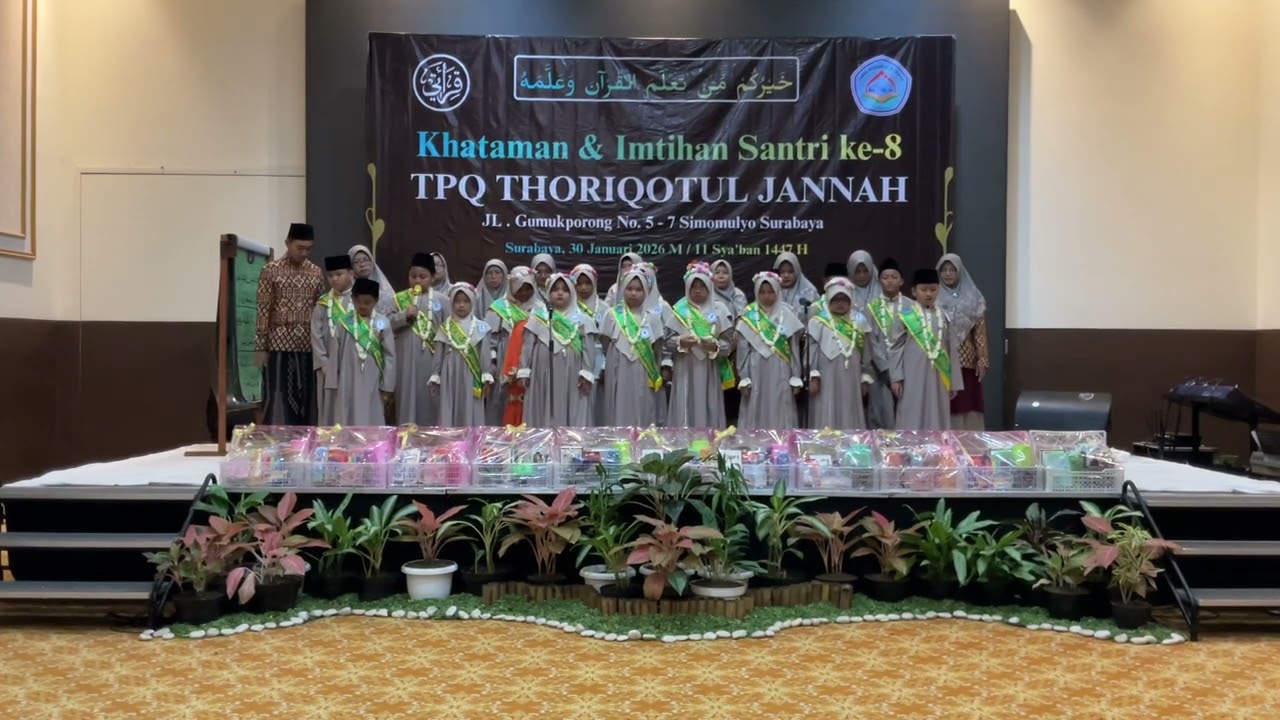 Hymne Qiroati Khataman & Imtihan ke - 8 TPQ Thoriqotul Jannah