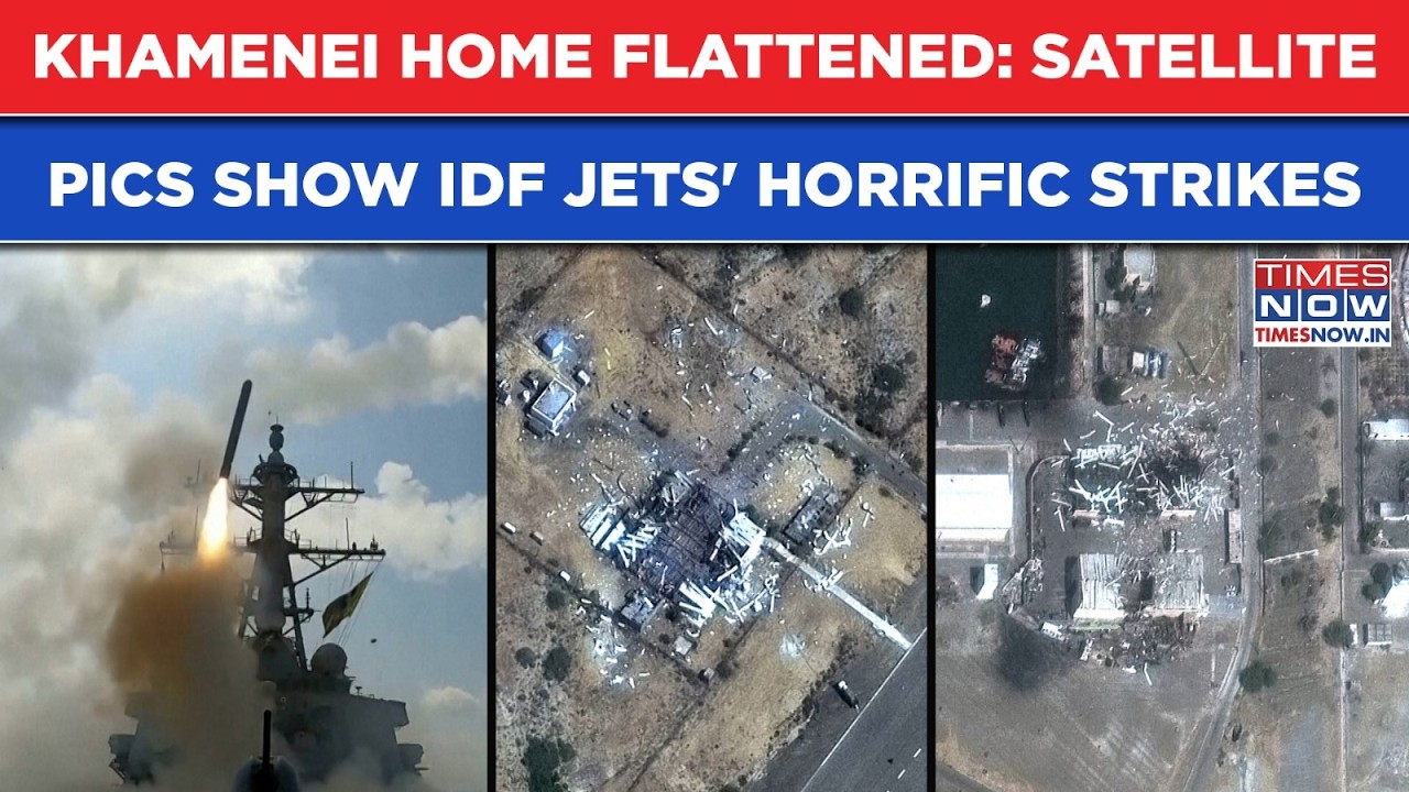 Iran: Khamenei's Home Looks Like This, Satellite Before & After Pics Show US-Israel Strike's Horror