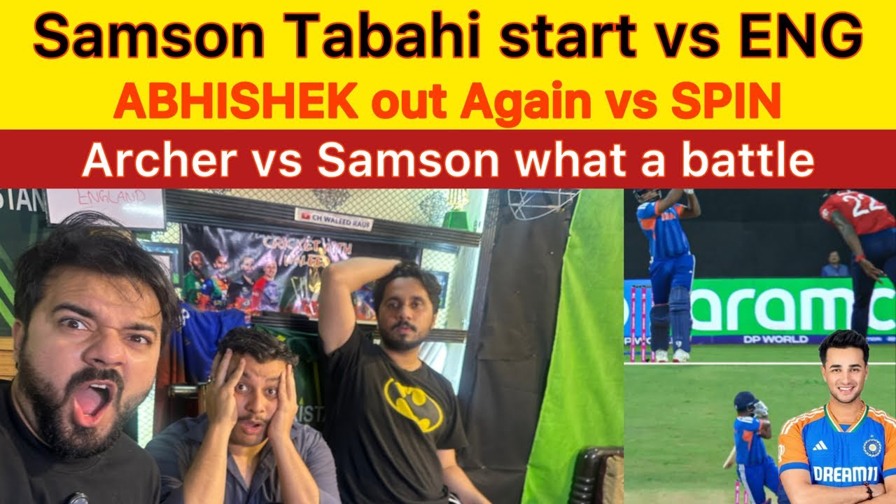 Sanju Samson Tabahi Start vs Eng | Archer vs Samson Abhishek out again vs Spin | IND vs ENG live