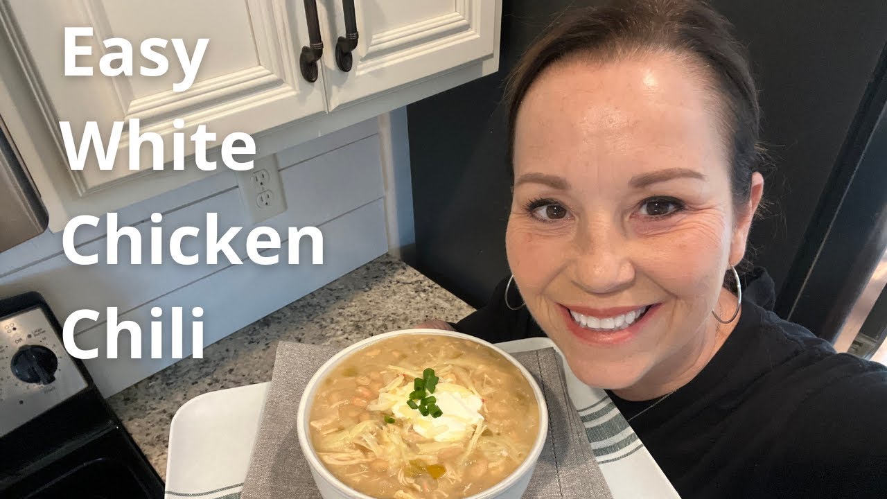 How to make the easiest white chicken chili | Simple dinner idea | Soup recipe from @BUSH'S Beans
