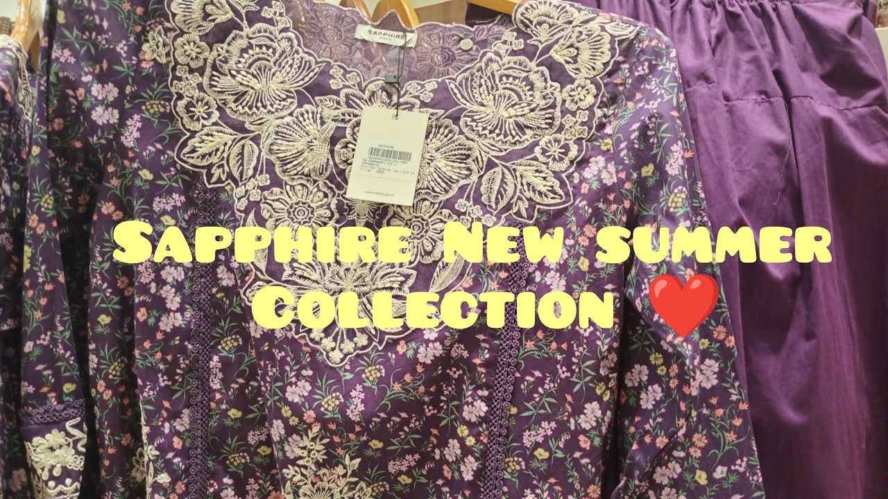 Новая коллекция SAPPHIRE из вышитой ткани Lawn 2026 || Коллекция SAPPHIRE PER AGAI DAMAKY DAR 🌞