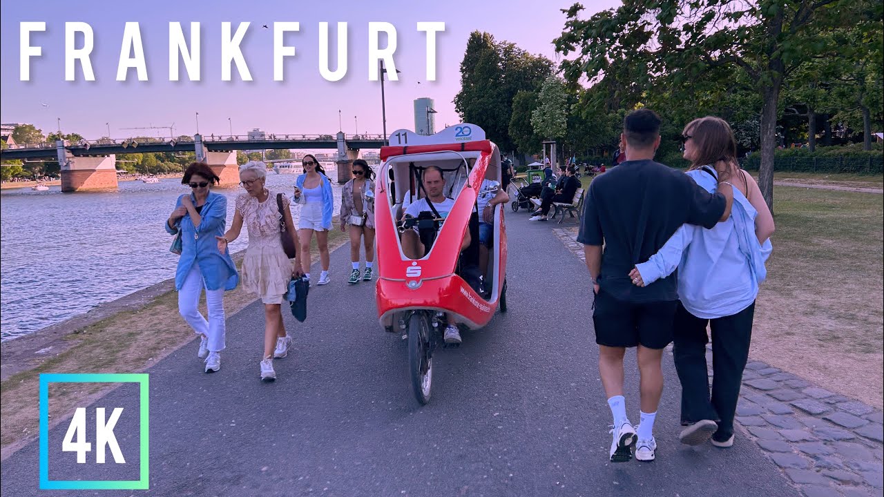 Frankfurt Germany 🇩🇪 | in June 2023 | Walking Tour | 4K 60fps