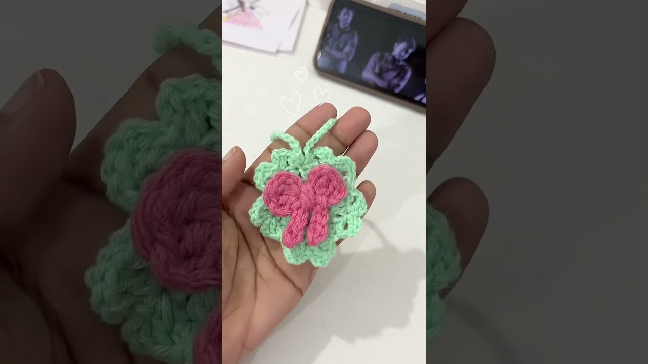 ✨Crochet keychain 💚|