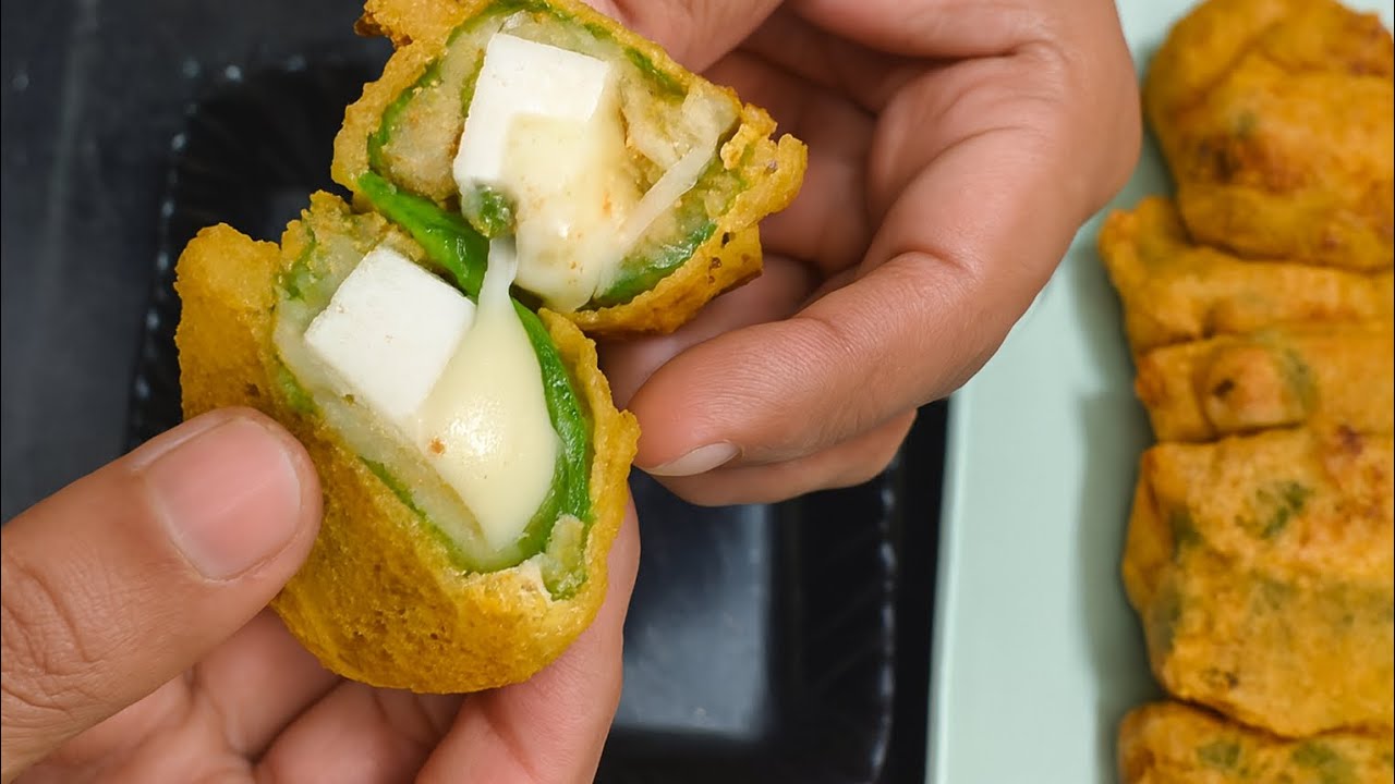Tasty palak paneer cheese pakoda #youtubevideo #yt 