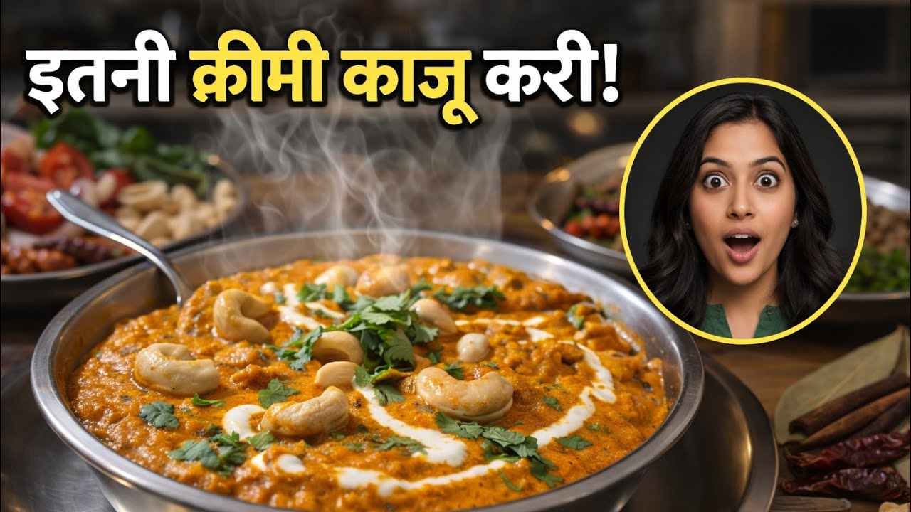 शाही काजू करी रेस्टोरेंट स्टाइल | घर पर आसान रेसिपी#dailytasteoflife 