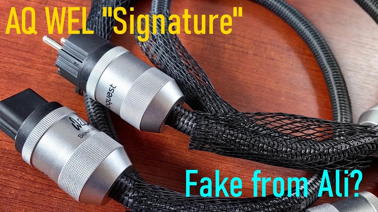 Fake! AudioQuest WEL Signature power cable inside - first look
