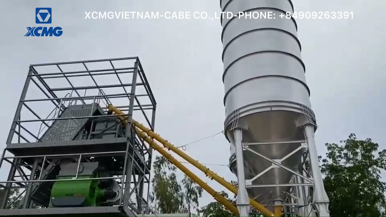 XCMG VIETNAM - CONCRETE BATCHING PLANT & TWIN SHAFT MIXER
