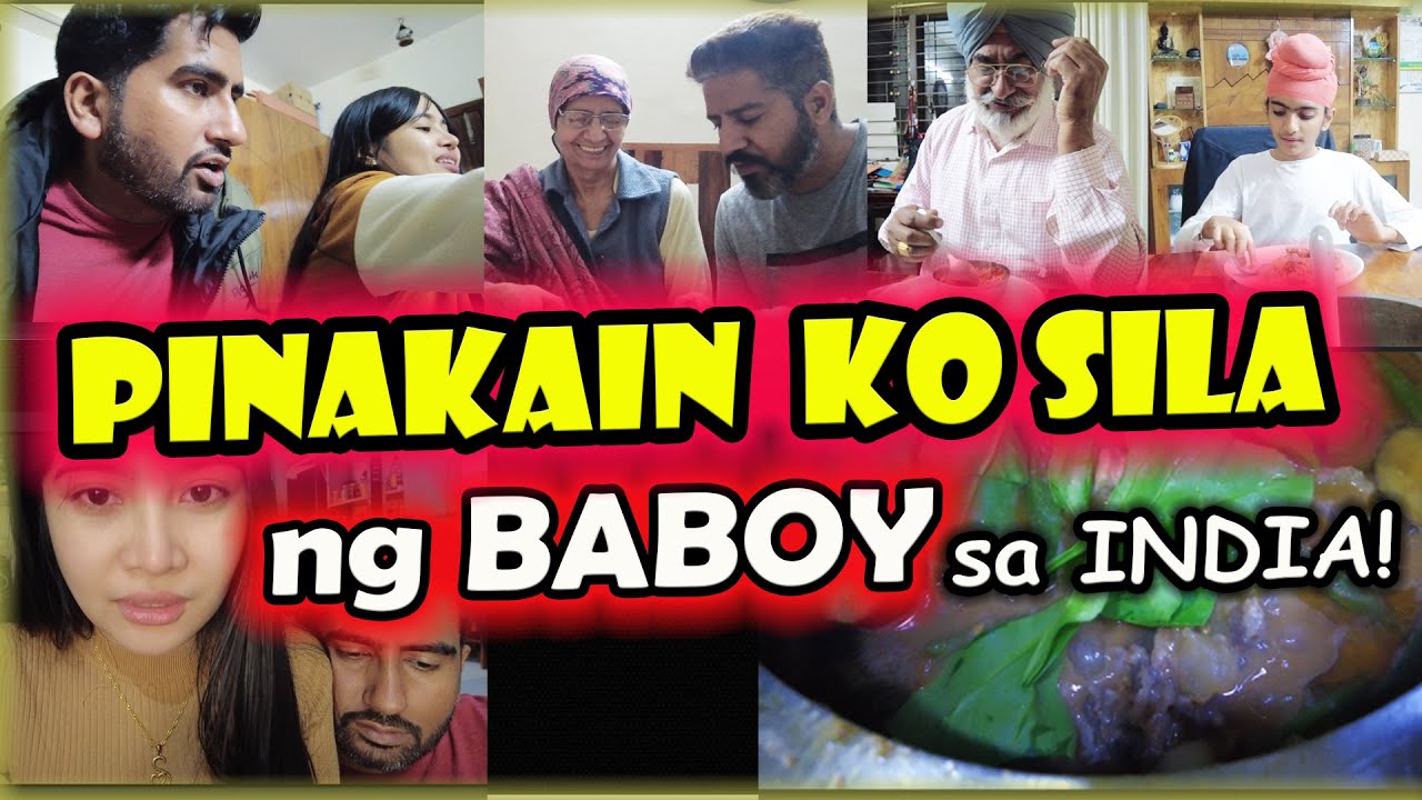 Kumain ng SiNiGANG NA BABOY ang INDIAN FAMILY KO! // Filipino Indian Vlog