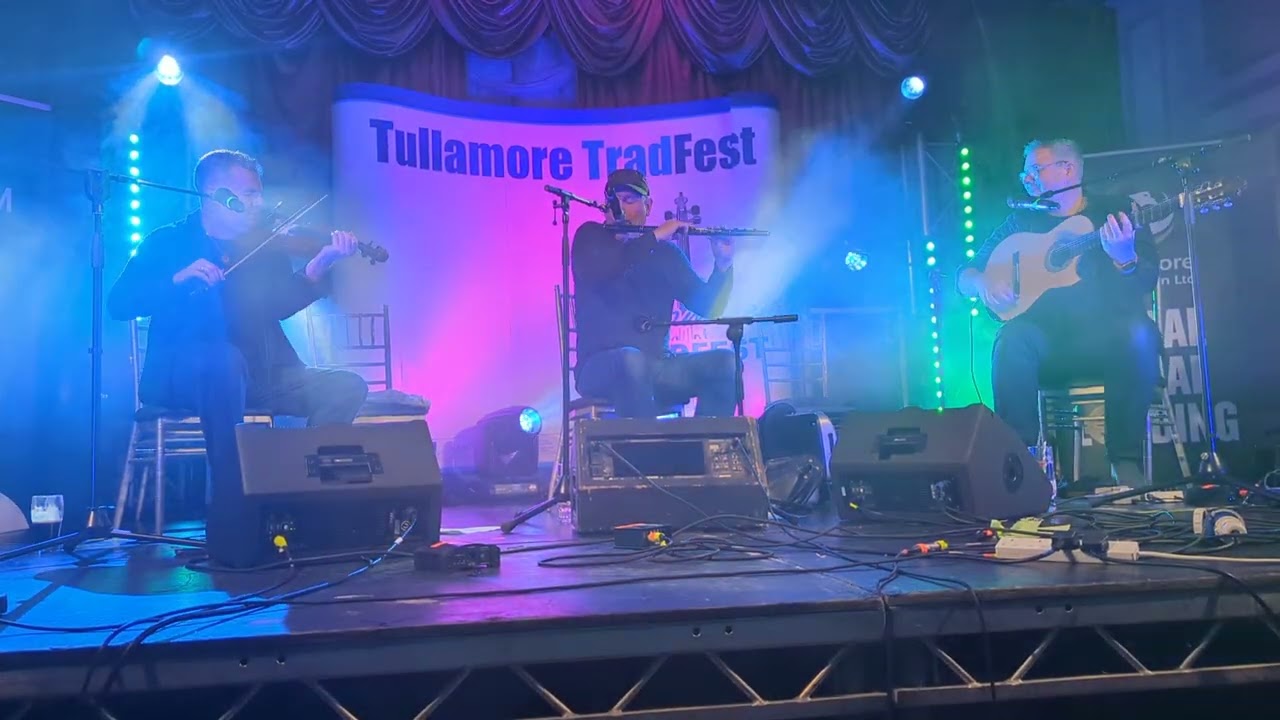 Tullamore Tradfest 2025. Mike McGoldrick, Tim Edey & Dezi Donnelly.