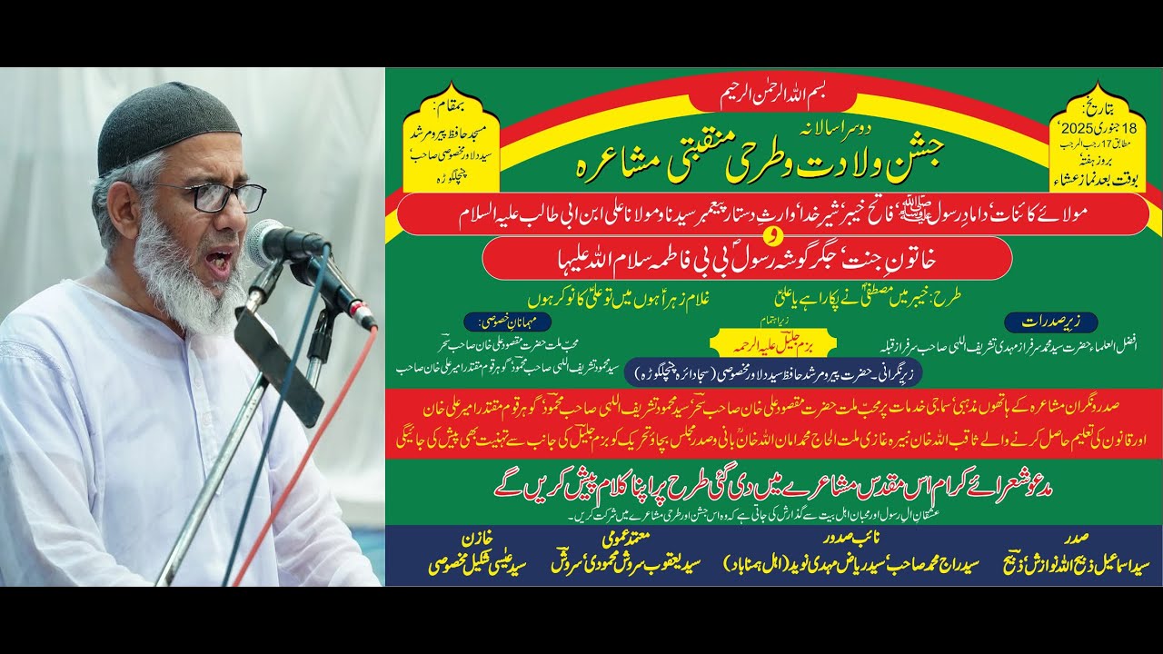 جناب سید یوسف تجمل حسین خوندمیری صاحب فانیؔ