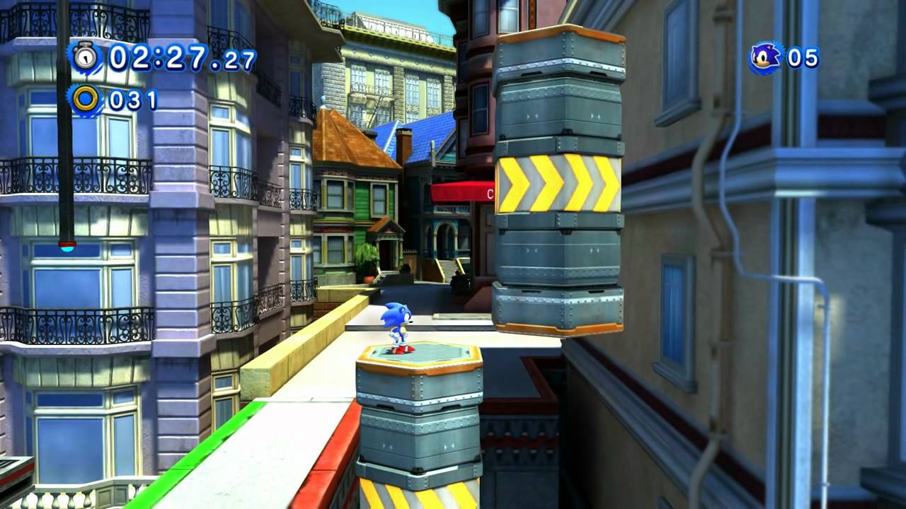 Classic Sonic in Modern City Escape (Sonic Generations)
