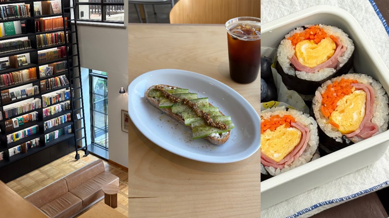 샌드위치와 커피, 당근라페 김밥 싸서 봄맞이 등산