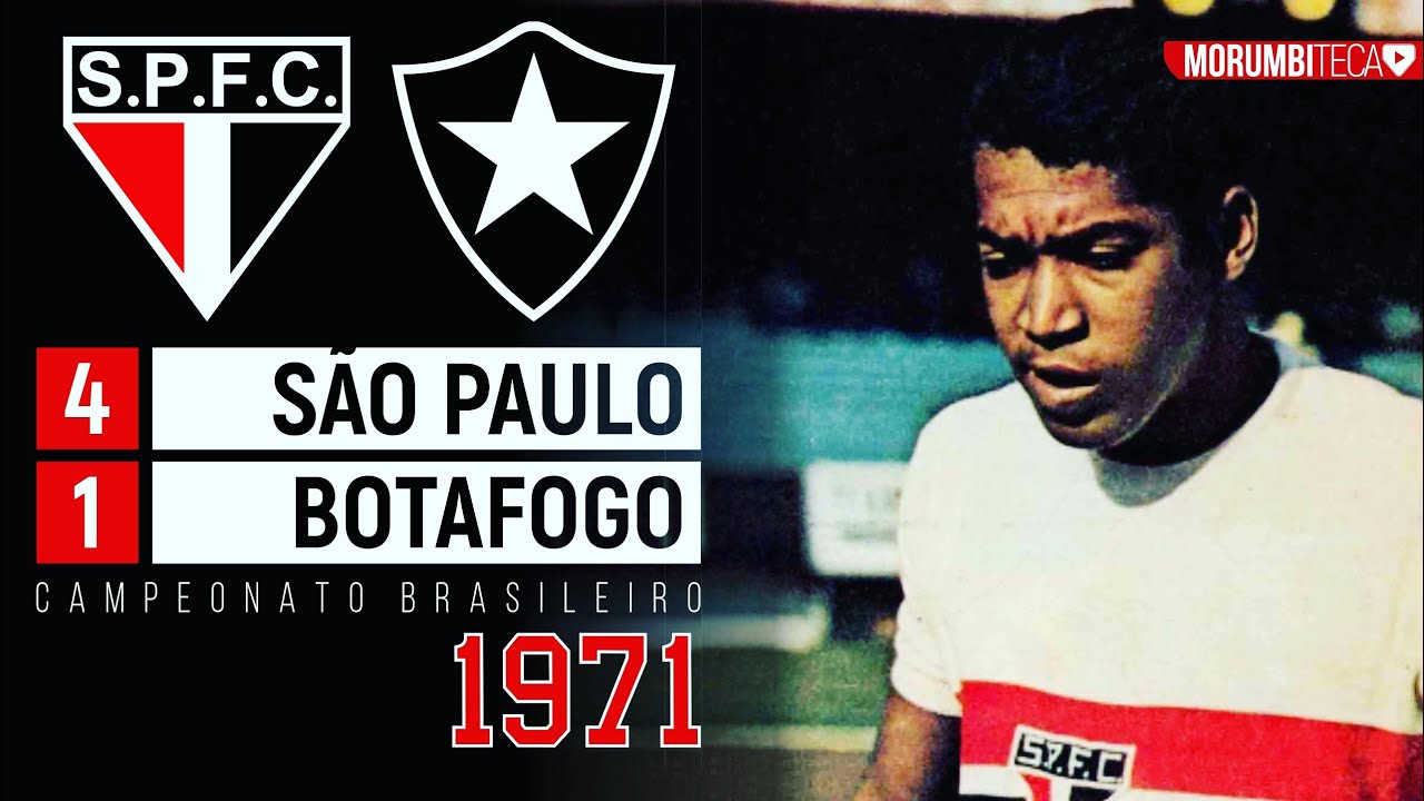 São Paulo 4x1 Botafogo - 1971 - TERTO, GÉRSON, FORLÁN E A GOLEADA NO TRIANGULAR FINAL DO BRASILEIRO!