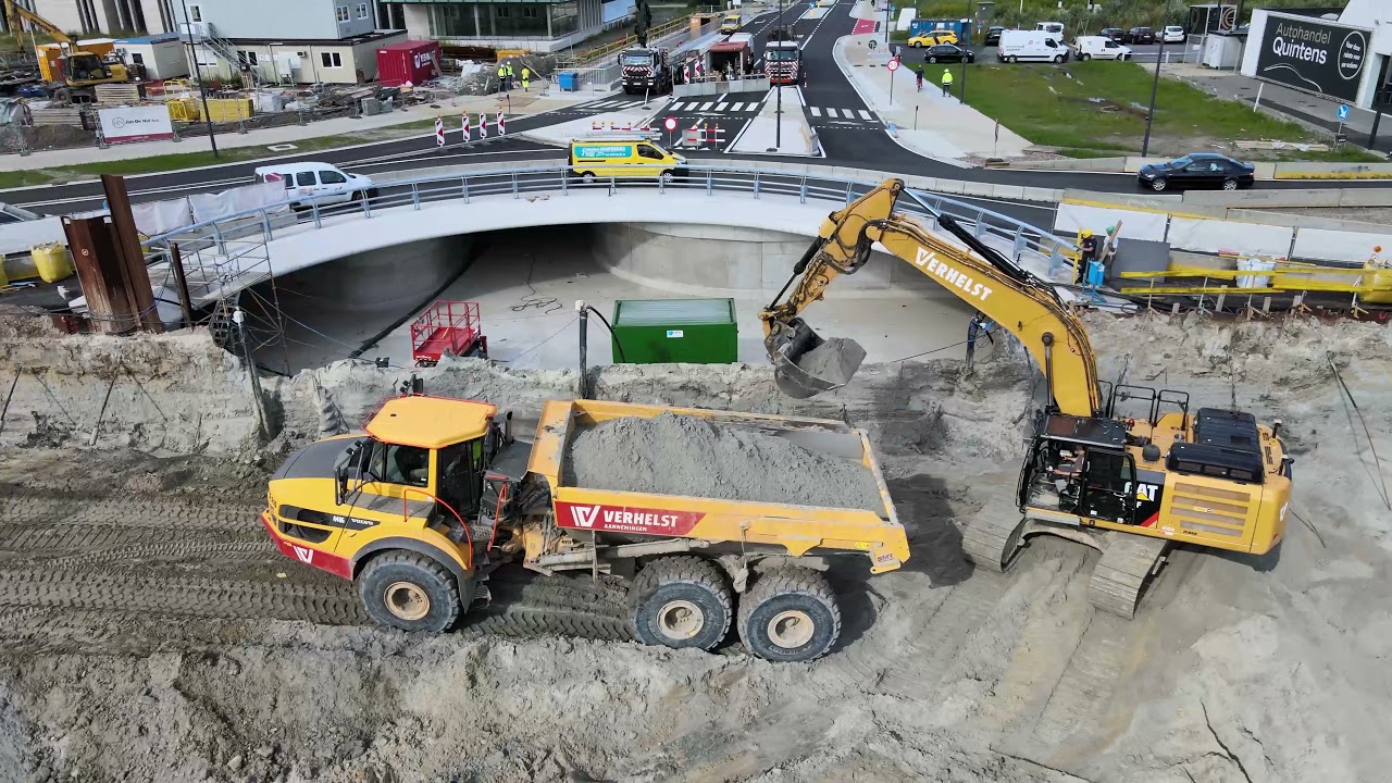 Verhelst Aannemingen - Herinrichting kruispunt Nati&euml;nlaan in Knokke-Heist