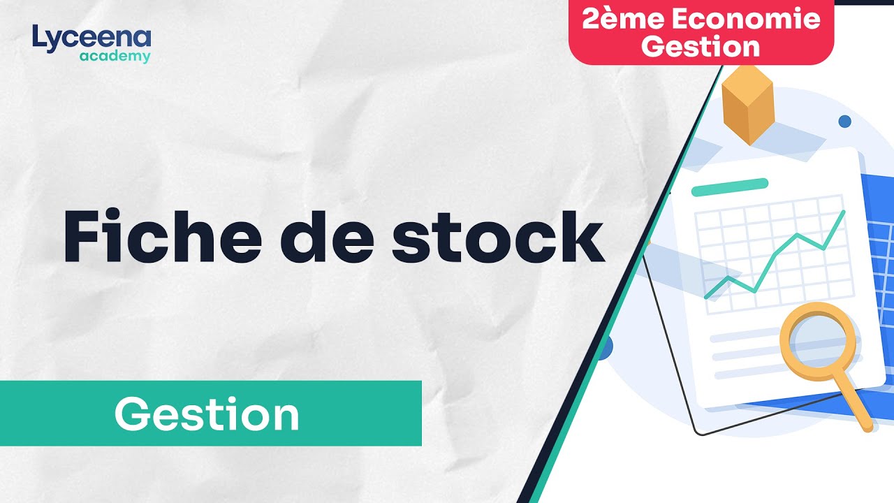 2ème année Economie Gestion | Gestion | Fiche de stock