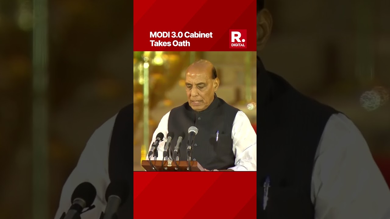 Watch | Rajnath Singh Takes Oath as Minister in Modi 3.0 Cabinet