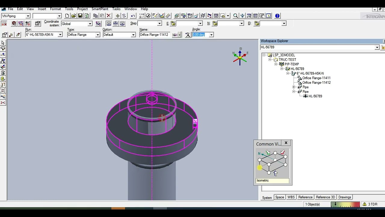 SP3D _ How to create line number & routing pipe _ Part 1