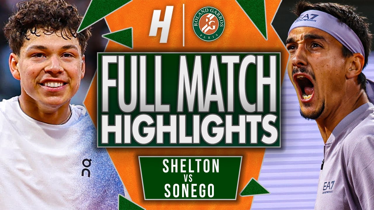 Ben Shelton vs Lorenzo Sonego - FULL Match Highlights | Roland Garros 2025