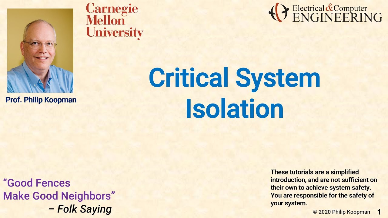L32 Critical System Isolation