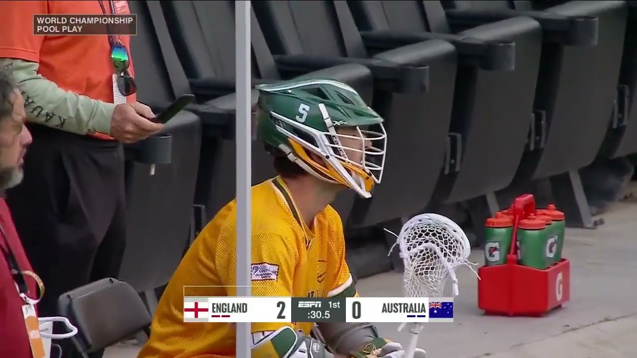 Australia vs England Men's World Lacrosse Championship 2023 Pool play