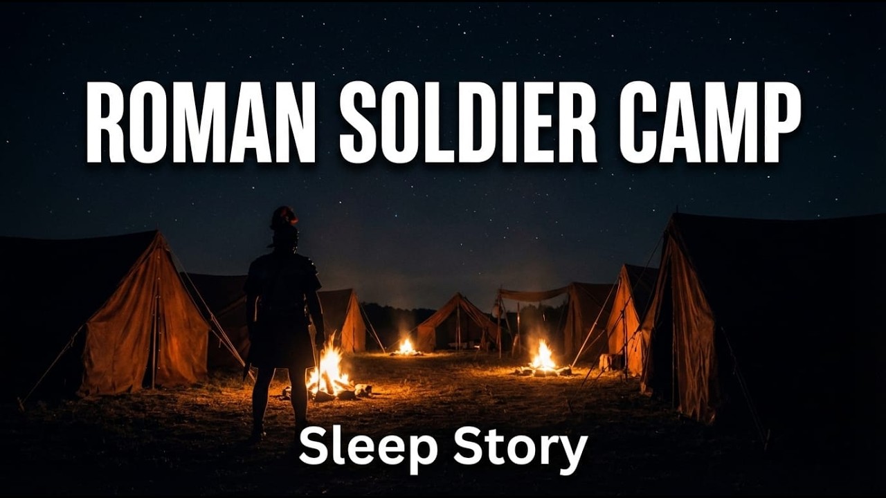 Fall Asleep to Ancient Rome 🌙 | 24 Min Sleep Story | Roman Soldier Camp at Night