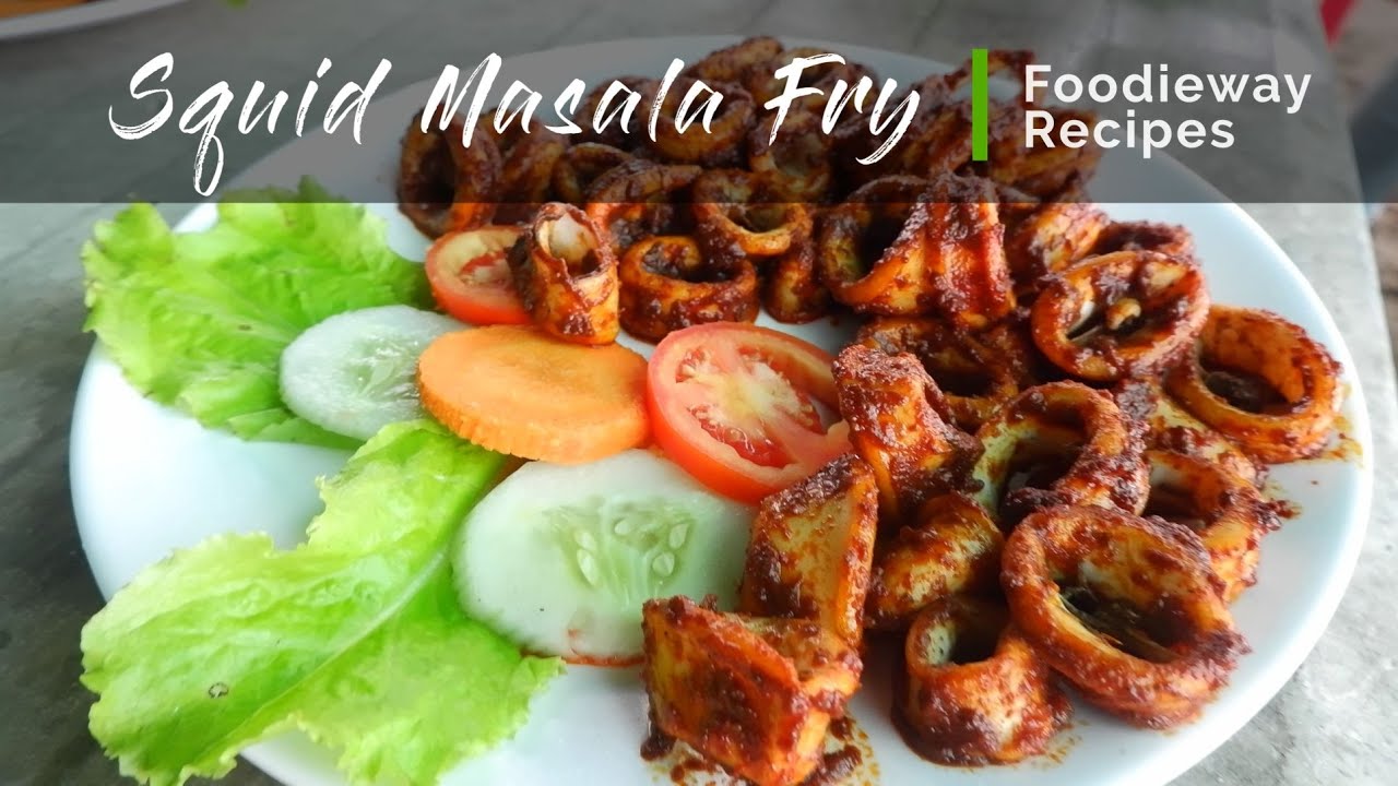 Squid Masala Recipe | Goan Squid Recheado Fry | Calamari Recheado Masala #foodieway #goanfood #food
