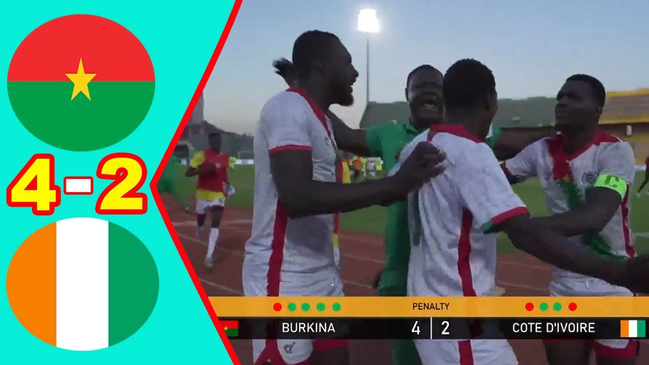 Burkina Faso 2 - 0 Côte d'Ivoire  4 - 2 Résumé du match et tirs au but - Éliminatoires CHAN 2025