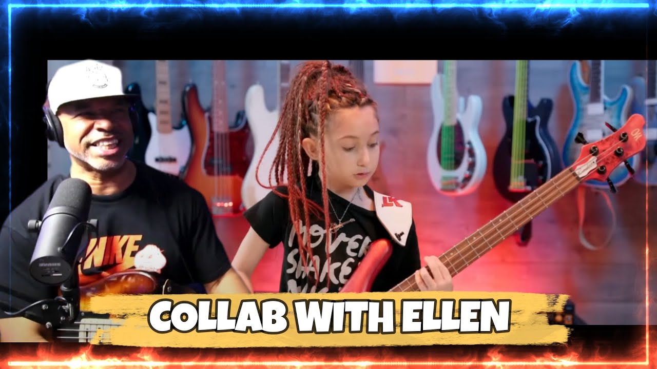 Producer Reacts & Jam with 11-Year-Old Ellen Alaverdyan Rocks Muse's 'Hysteria' on Bass!