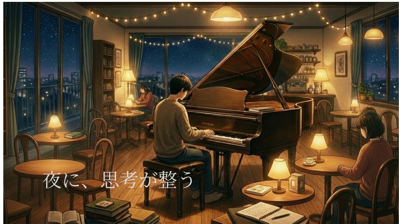 『夜に思考が整う、静かなピアノ｜深夜の内省アンビエント』
