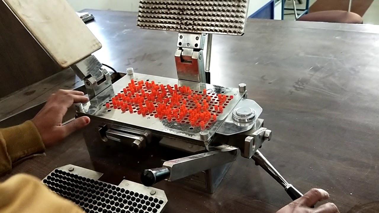 Experiment - Hand Operated Capsule Filling Machine