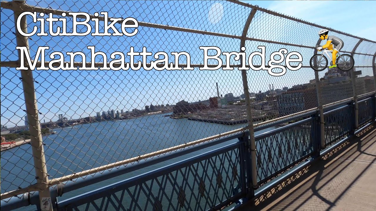 CitiBike NYC 🚴‍♂️ Biking Manhattan Bridge 😎