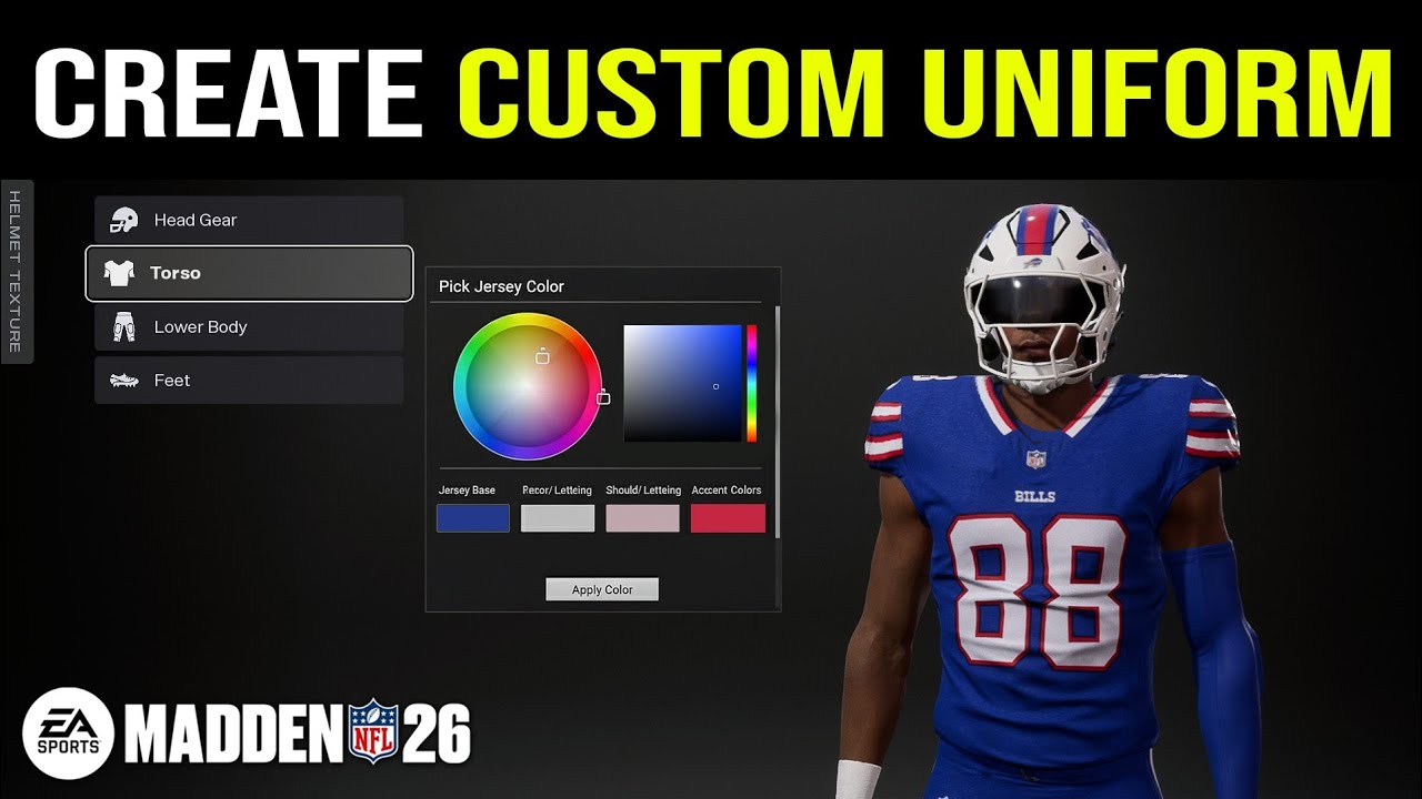 How to Create Custom Uniform in Madden 26 (Best Method)