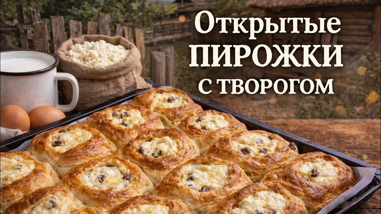 👉 Мягкие как пух! Деревенские пирожки с творогом и изюмом в духовке 