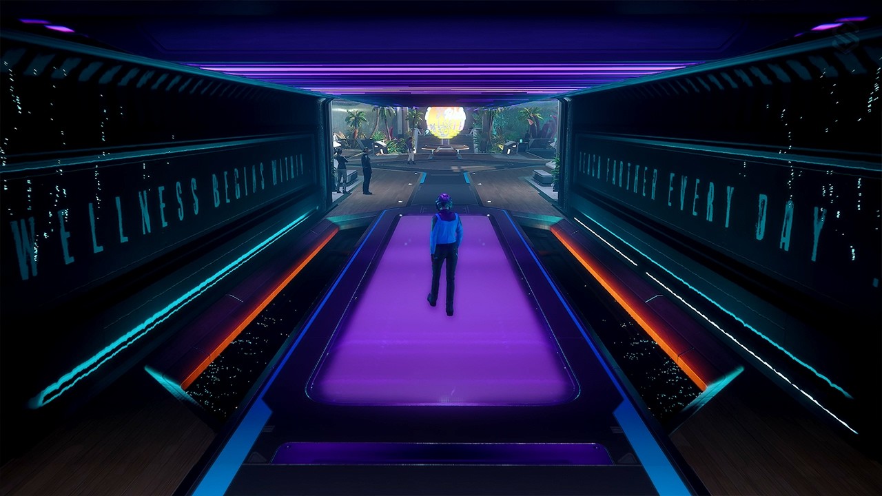 Star Citizen Ambience | New Babbage | Plaza Tunnel Conversations & Neon Echoes