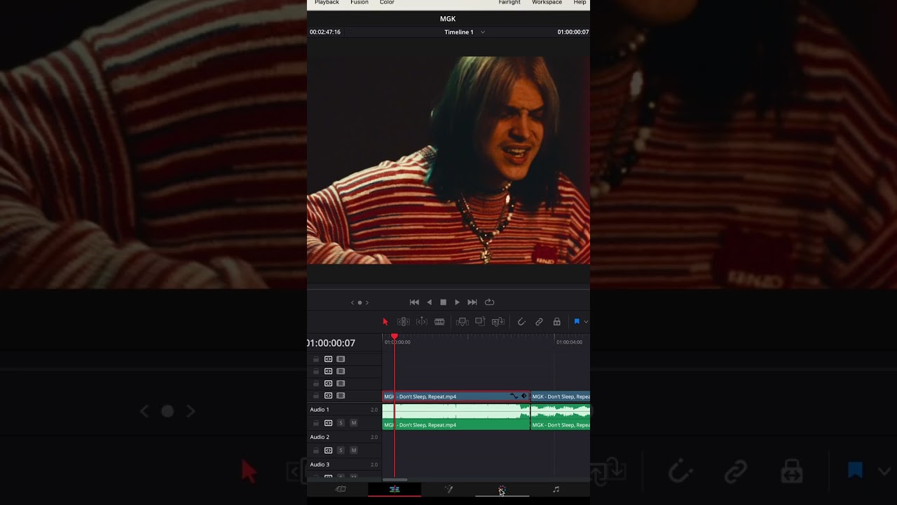 Эффект мерцающего стробоскопа в DaVinci Resolve