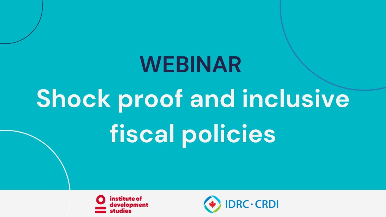 Shock proof and inclusive fiscal policies | CORE Webinar