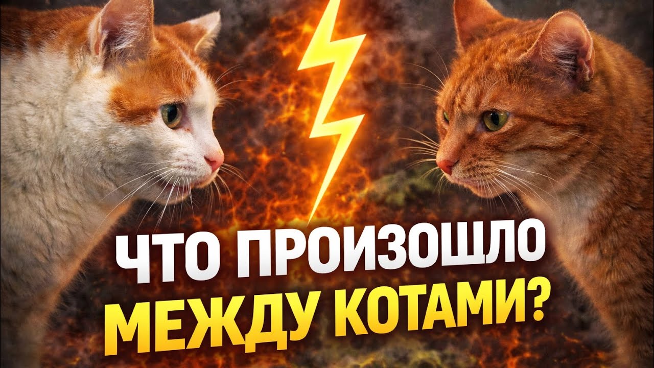 Этого я не ожидал... конфликт котов!