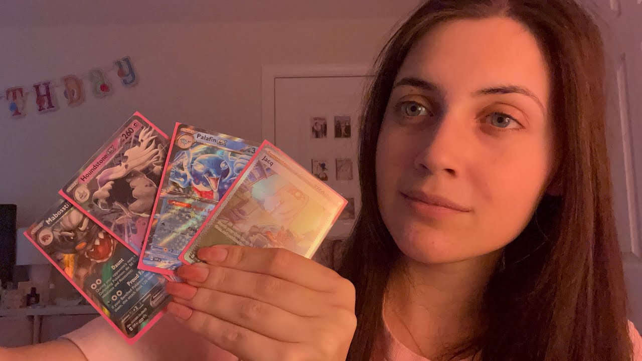 ASMR Pokemon Card Collection (whispered, tapping)