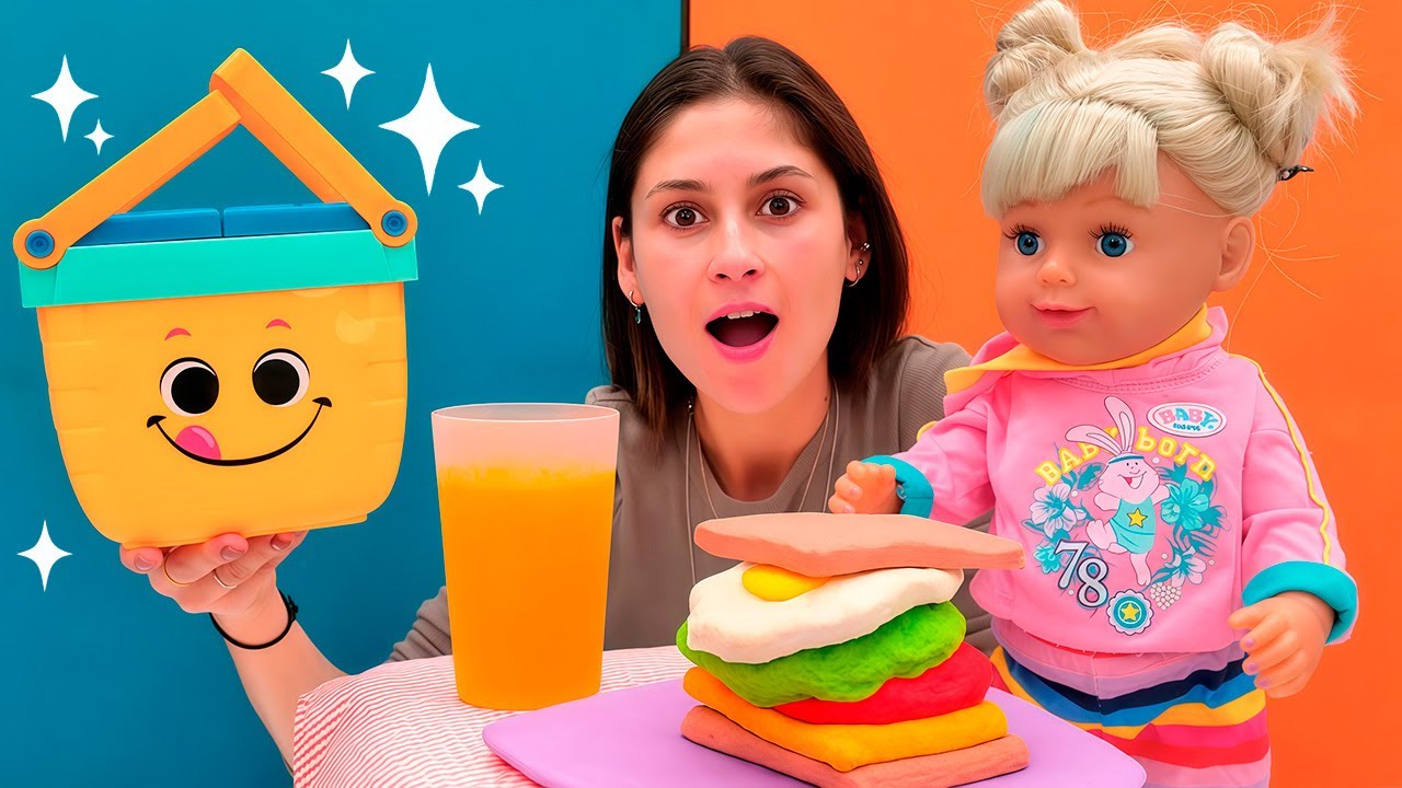 Ayşe ile Gül için leziz ve sağlıklı okul sandviçleri hazırlıyoruz! Yemek yapma videoları.