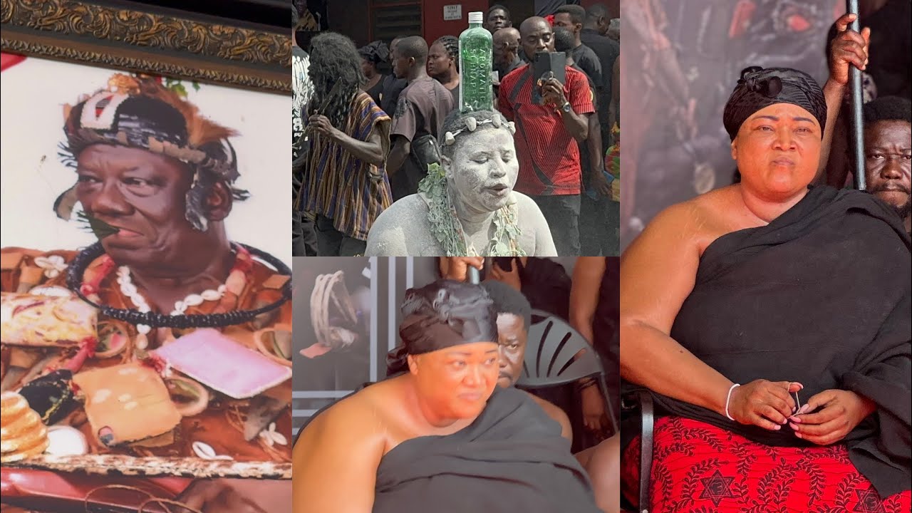 WATCH HOW ❤️Beautiful Ashanti culture is been displayed at Mampong @the final funeral rite Daasebre