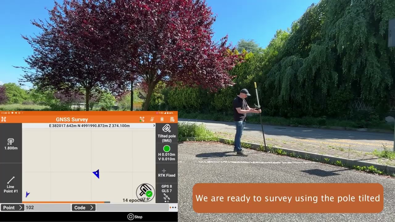 X-PAD Tutorials: Zenith06 Pro - Survey and stakeout with IMU