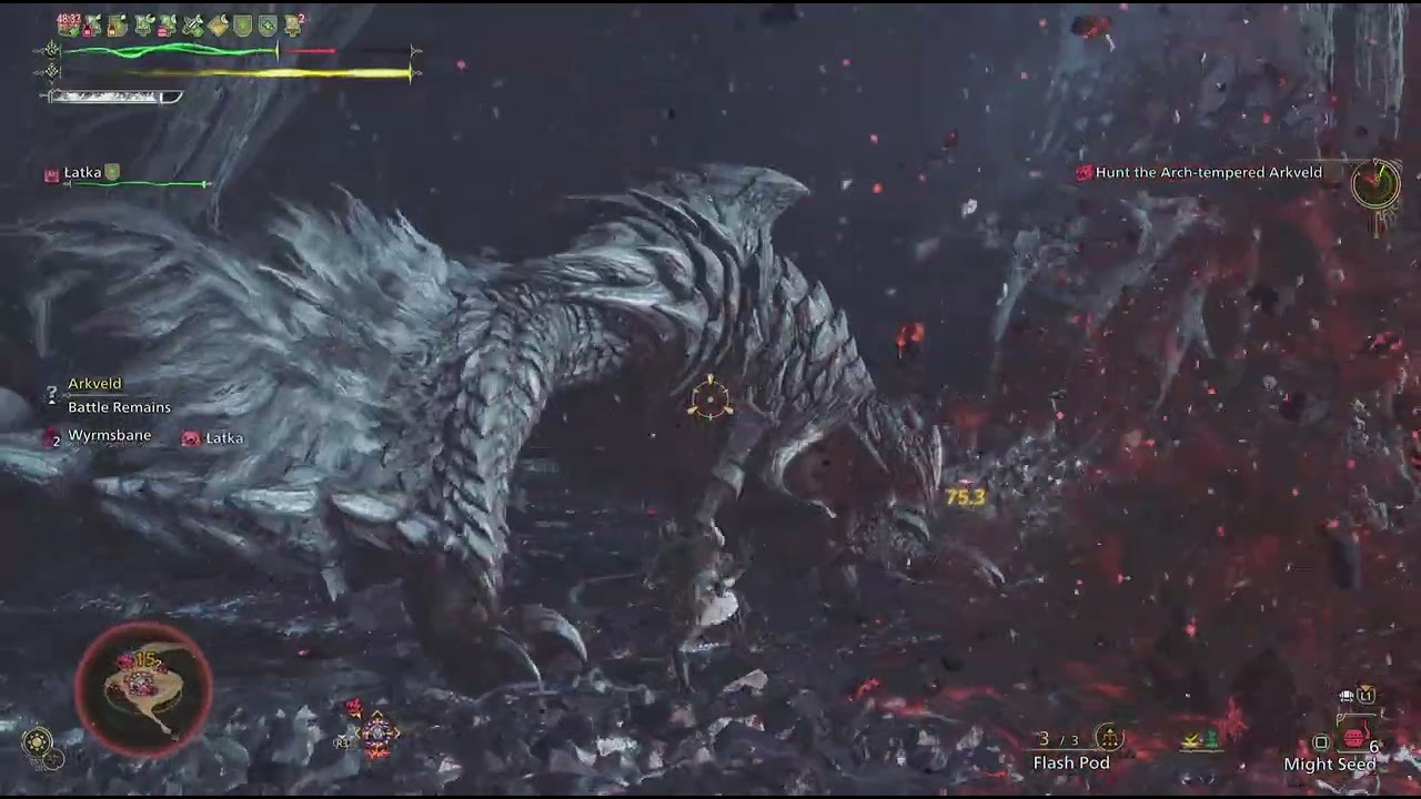 MH Wilds | Arch Tempered Arkveld | 10'18 Hammer | PS5