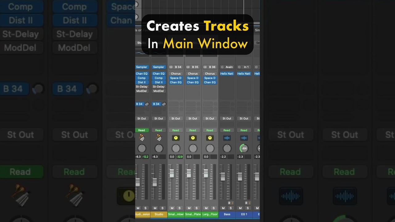 Вы можете ПЕРЕМЕЩАТЬ дорожки Logic Aux, вот как!