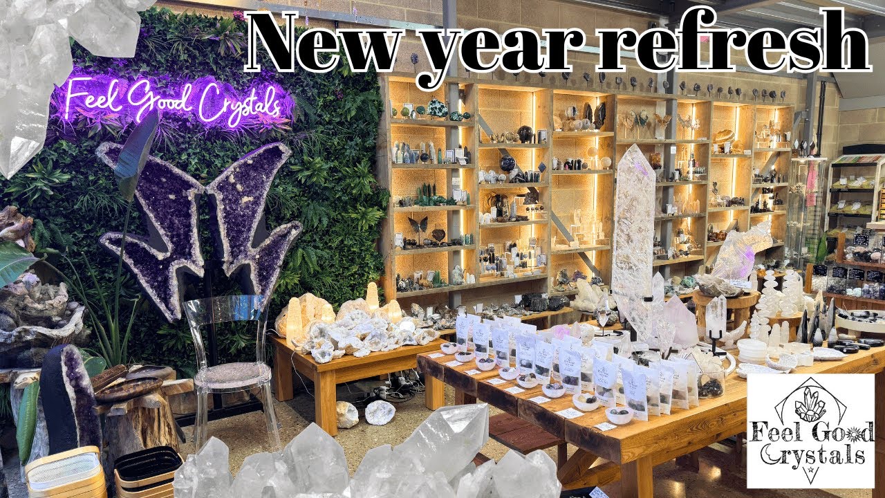New year refresh // Feel Good Crystals // crystal shop tour in the cotswolds
