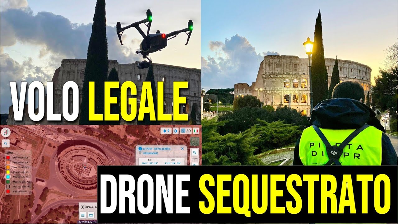 Volo LEGALE a Roma , ma gli SEQUESTRANO il DRONE