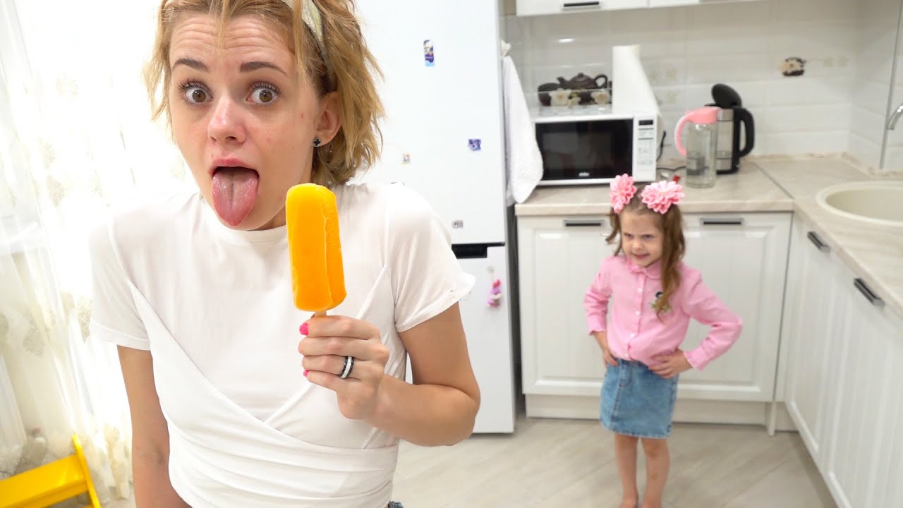 stories for kids - colored paints toys ice cream with daddy
